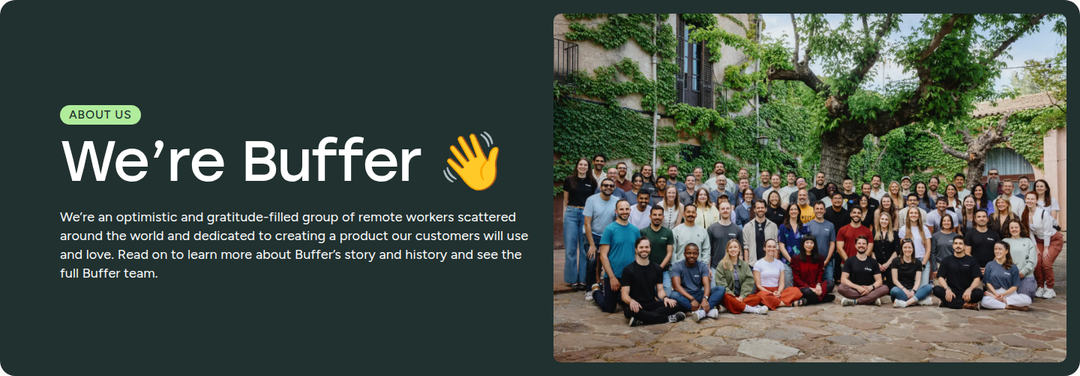 We're Buffer section from Buffer
