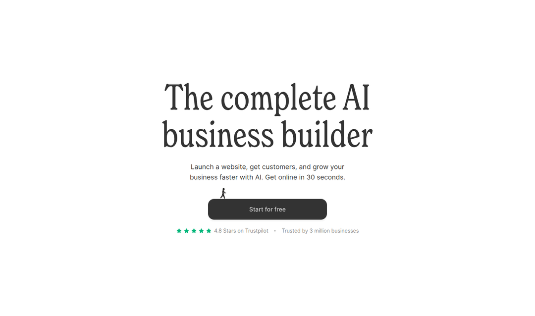 The Complete AI Business Builder section from Durable