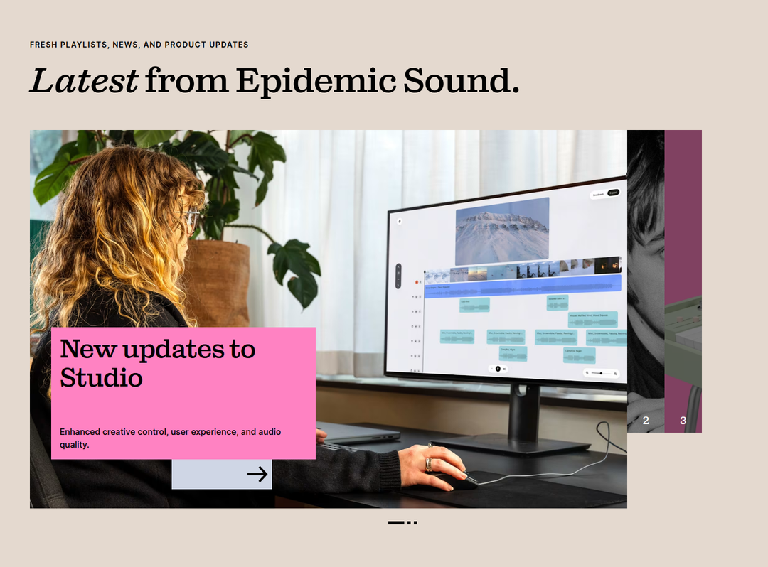Latest from Epidemic Sound section from Epidemic Sound