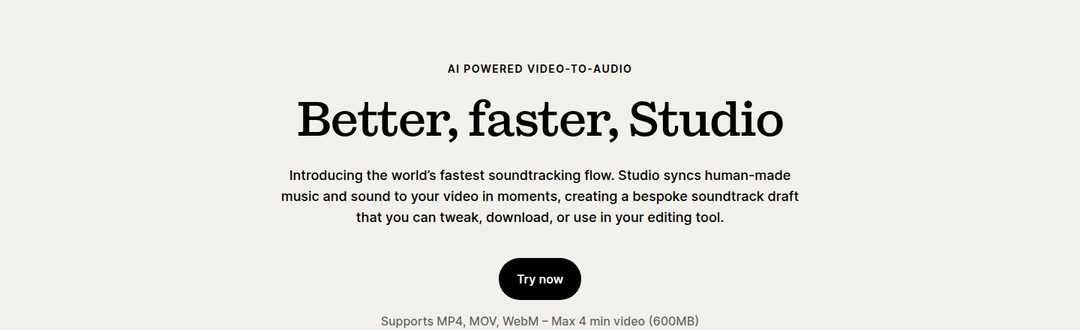 Better, Faster, Studio section from Epidemic Sound