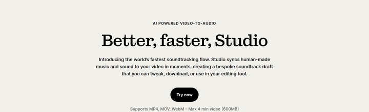 Better, Faster, Studio section from Epidemic Sound