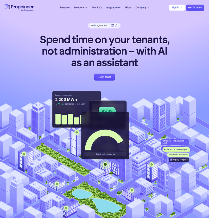 Spend Time on Your Tenants, Not Administration section from Propbinder