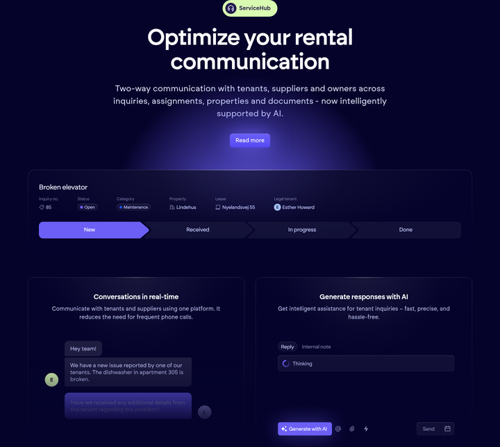 Optimize Your Rental Communication section from Propbinder