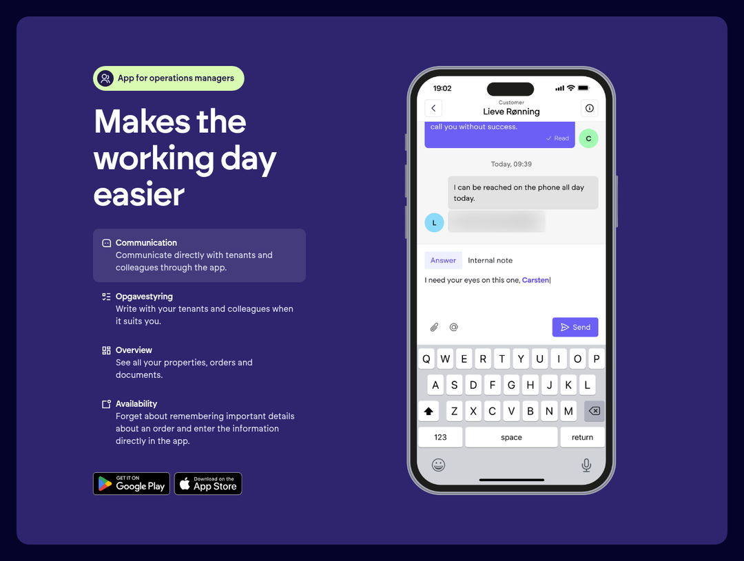Makes the Working Day Easier section from Propbinder