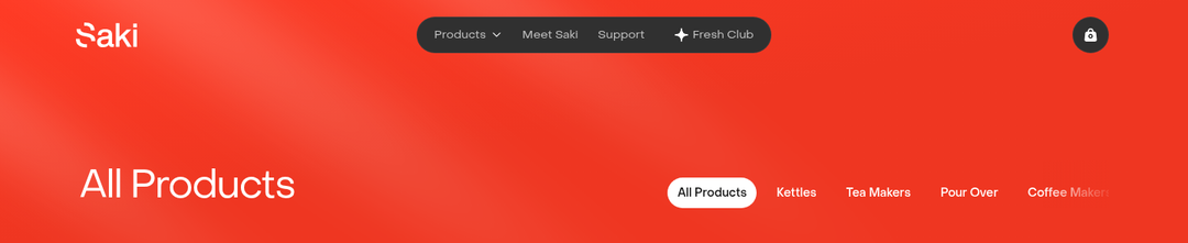 All Products section from Saki