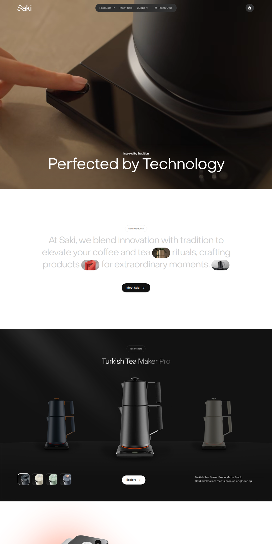 Home page of the Saki website