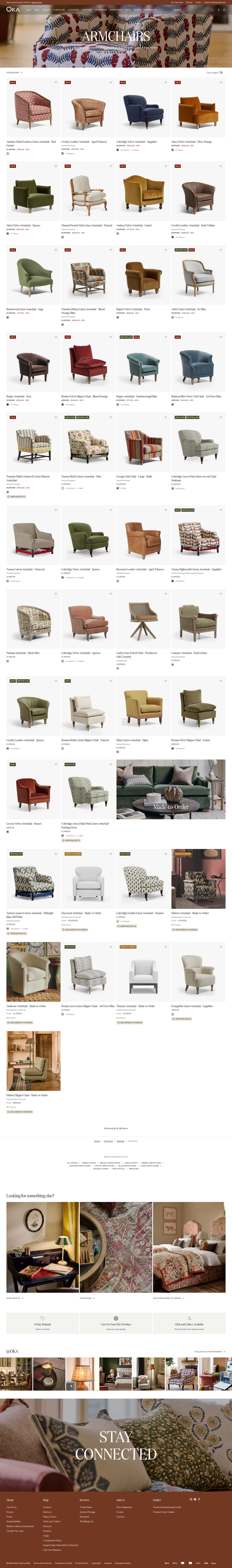 Armchairs page of OKA