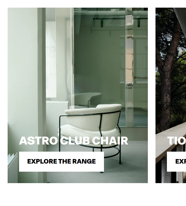Astro Club Chair section from Massproductions, on a phone