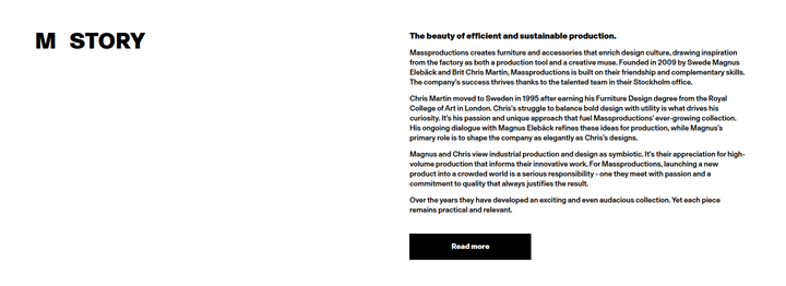 Story section from Massproductions