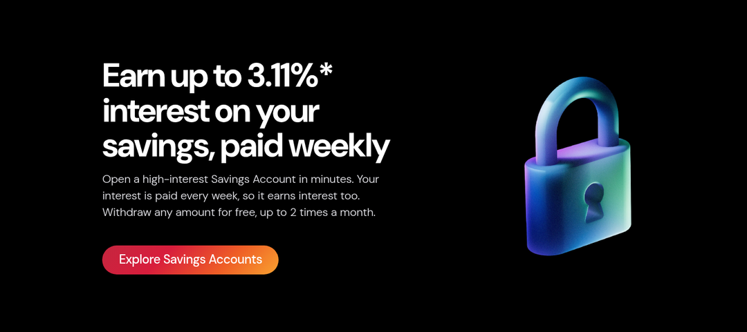 Earn Interest on Your Savings, Paid Weekly section from bunq