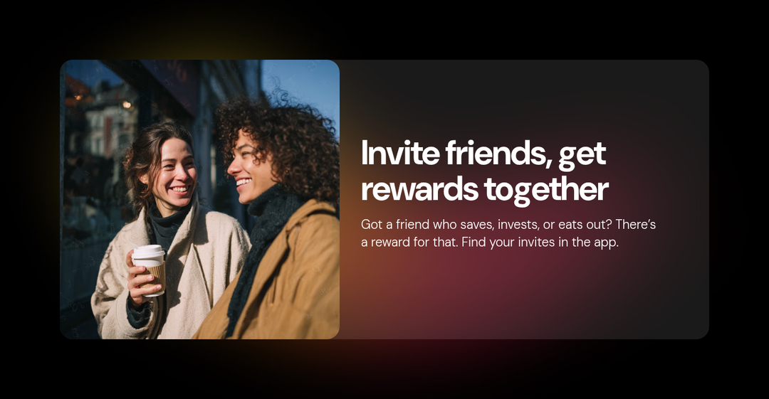 Invite Friends, Get Rewards Together section from bunq