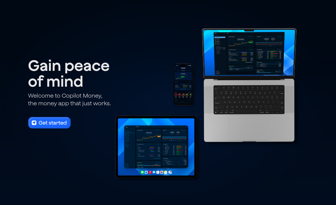 Gain Peace of Mind section from Copilot Money