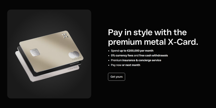 Pay in Style with the Premium Metal X-Card section from Qonto
