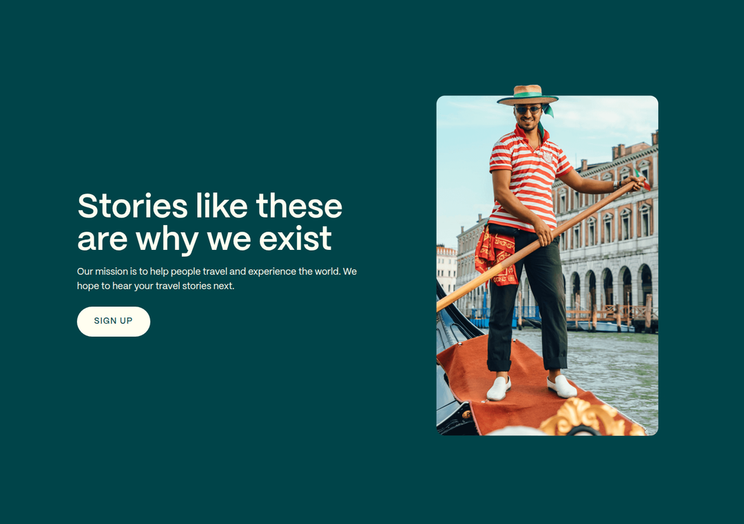 Stories Like These Are Why We Exist section from Going