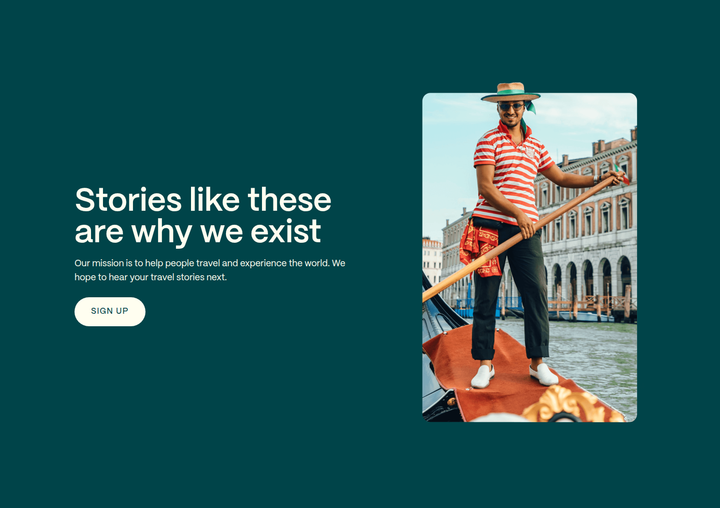 Stories Like These Are Why We Exist section from Going