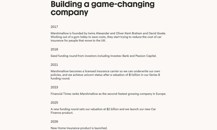 Building a Game-Changing Company section from Marshmallow