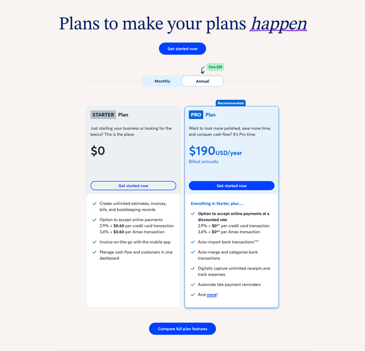 Plans to Make Your Plans Happen section from Wave