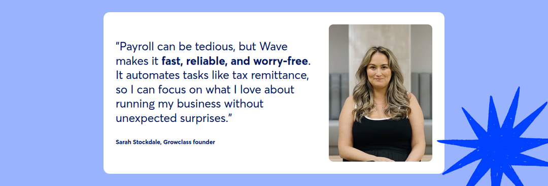 Customer Quote section from Wave