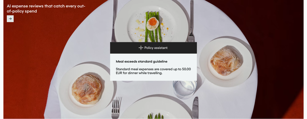 AI Expense Reviews section from Pleo