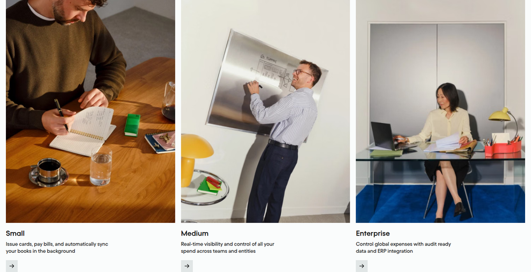 Solutions Built for Your Business section from Pleo