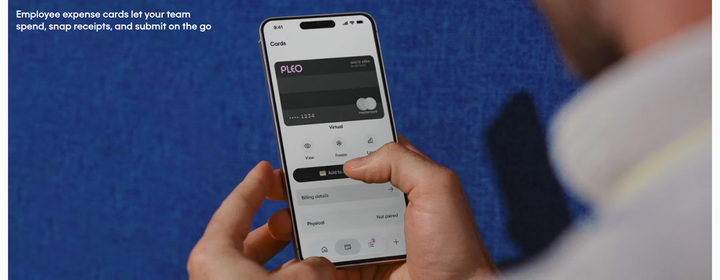 Employee Expense Cards section from Pleo