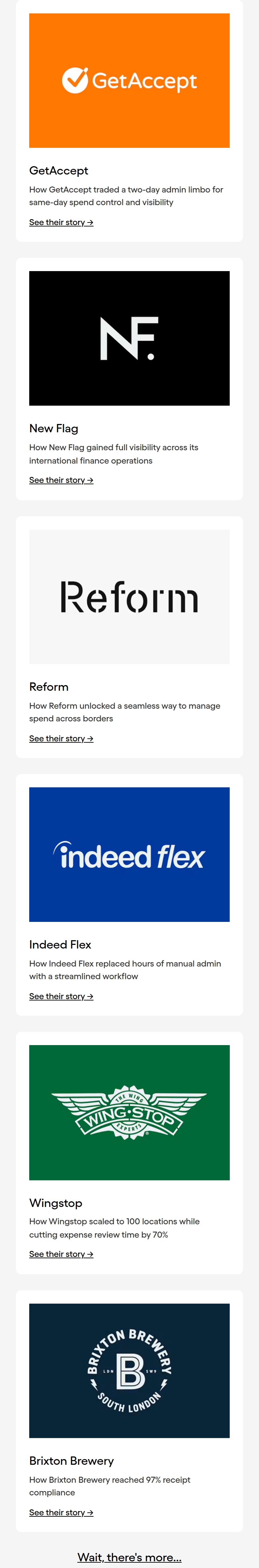 Customer Stories section from Pleo, on a phone