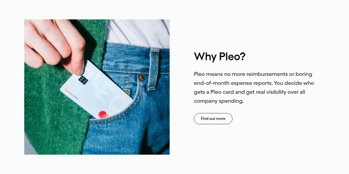 Why Pleo section from Pleo