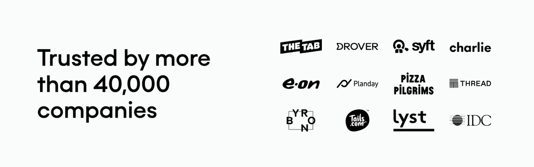 Trusted by More Than 40,000 Companies section from Pleo